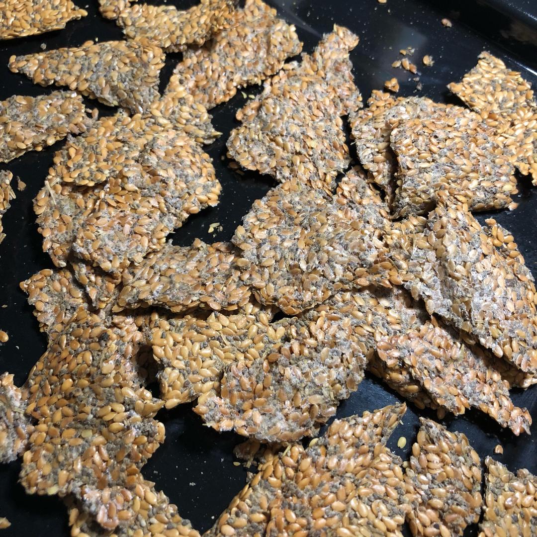 无油亚麻籽薄脆
