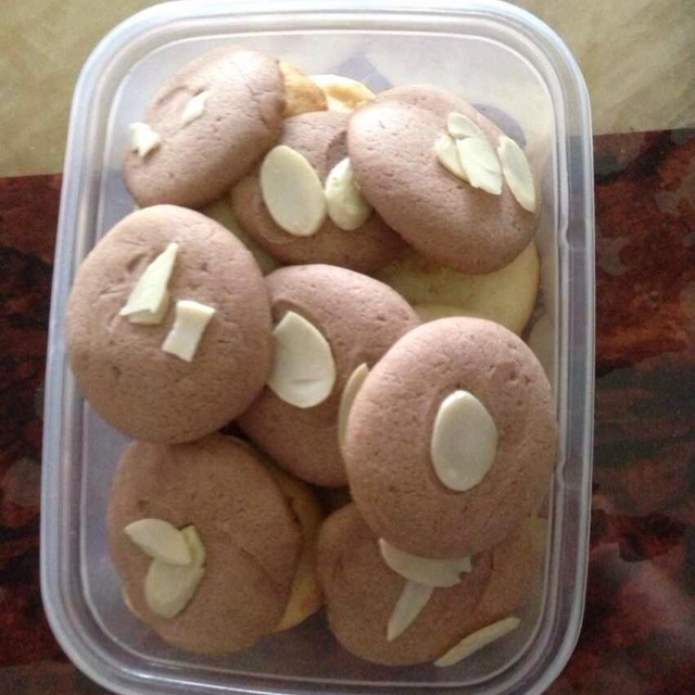 杏仁片巧克力饼干