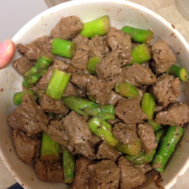 【曼食慢语】蚝油芦笋牛肉粒