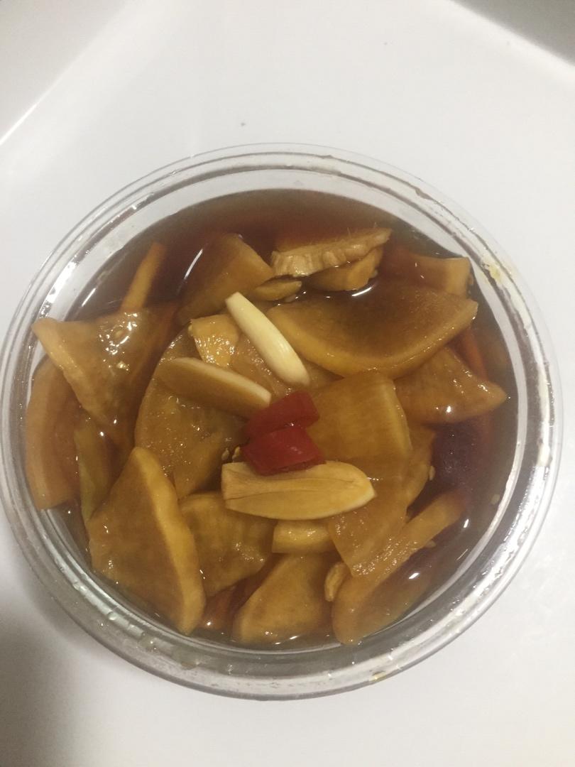 酸甜爽口白萝卜咸菜