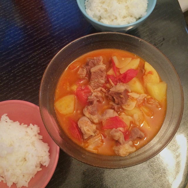 西红柿炖牛肉