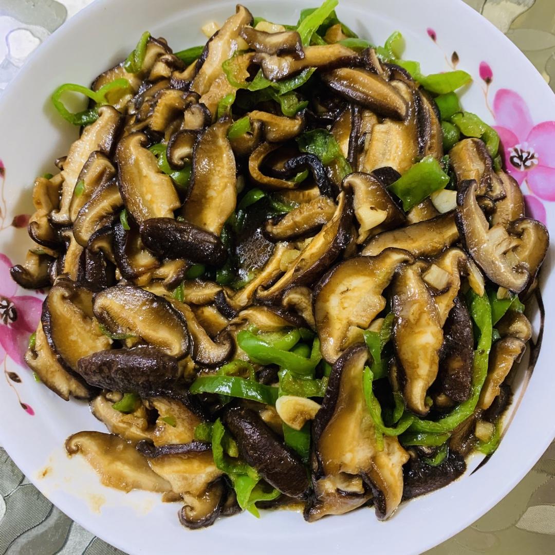 香菇炒辣椒