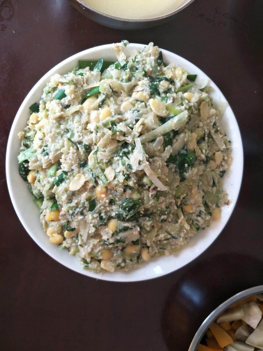 时蔬山东小豆腐(孕妇营养餐)的做法