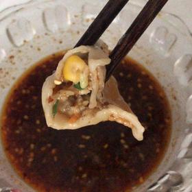 香菇玉米虾仁猪肉饺子
