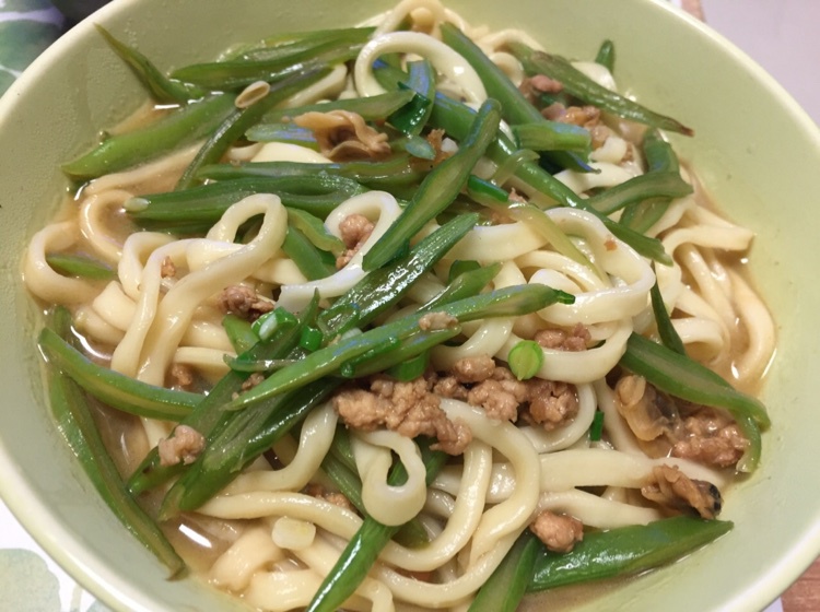 枫林兮兮分享作品晚餐612015年5月17日扁豆汆面#晚餐612015年5月