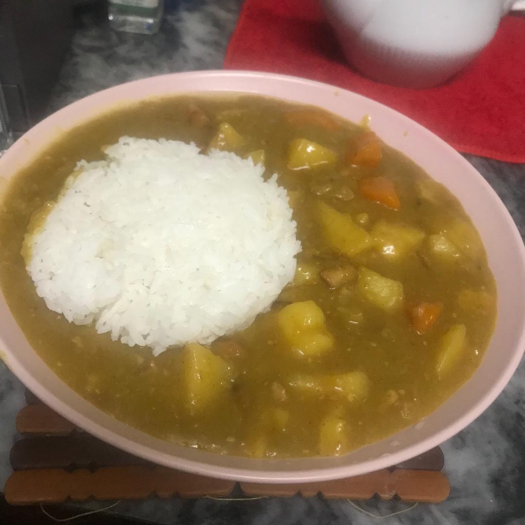 日本妹子教的日式咖喱牛肉饭
