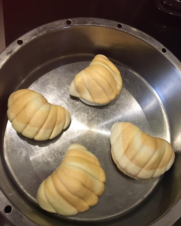 太斑斓贝壳豆沙包