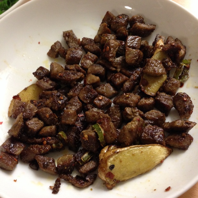 孜然牛肉粒