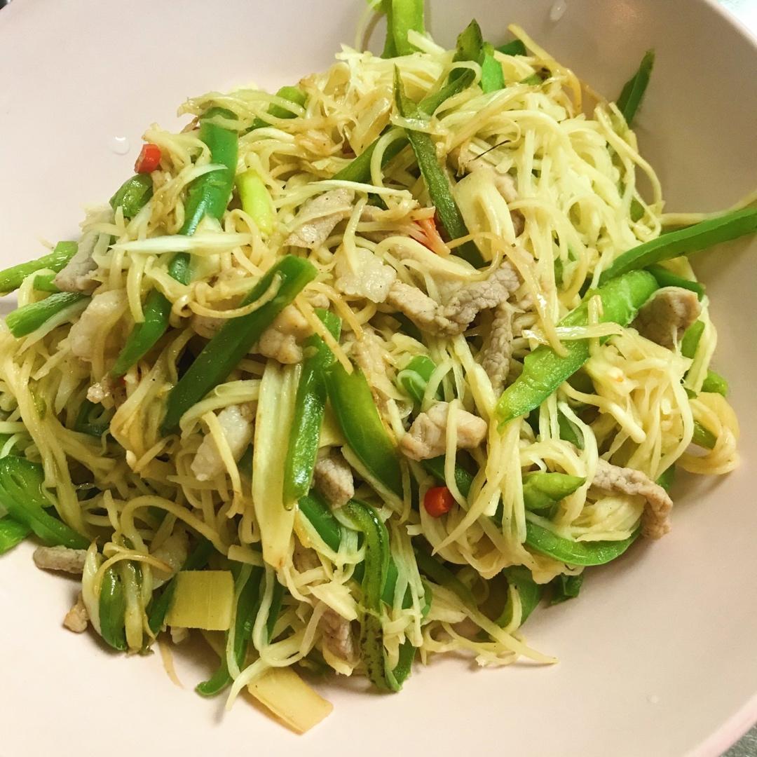 茭白炒肉丝
