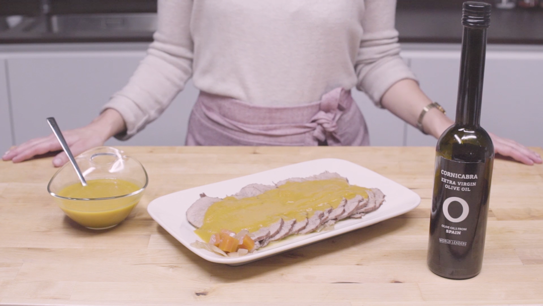 橄榄油切片牛肉的做法