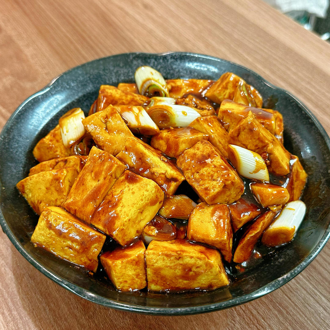 葱烧豆腐