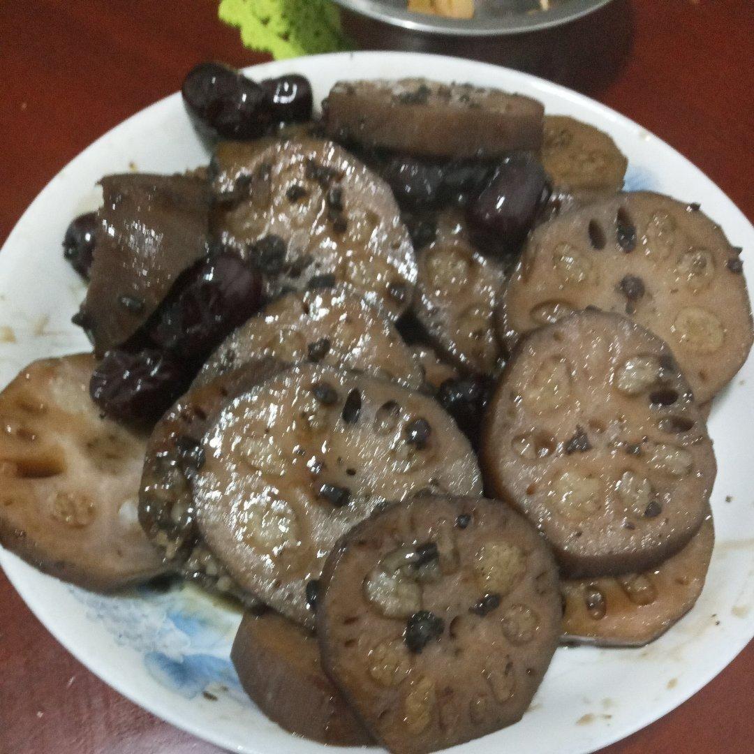 红枣糯米藕