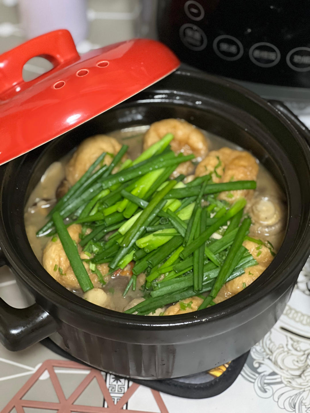 菌菇面筋煲