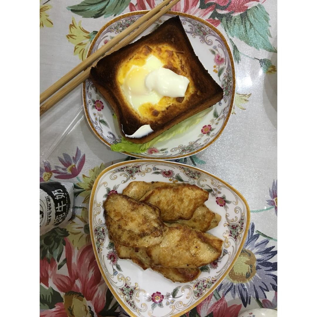 鸡蛋芝士烤吐司