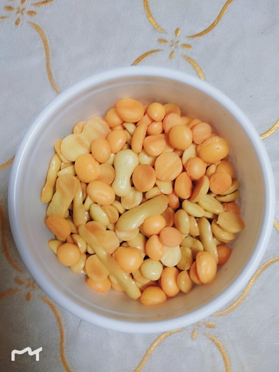 超级简单无糖果蔬蛋黄溶豆