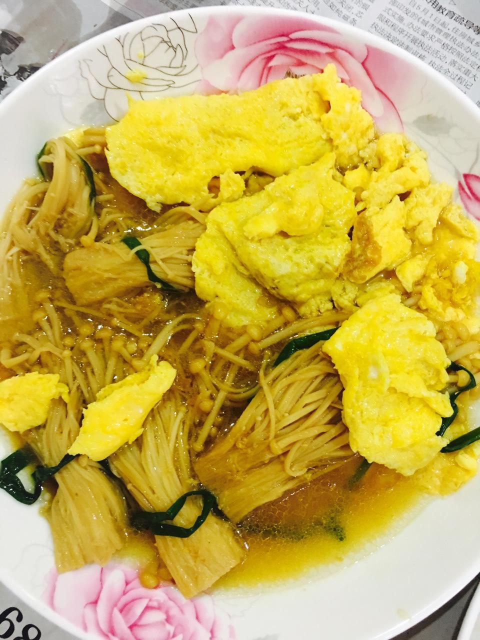 香煎培根金针菇卷