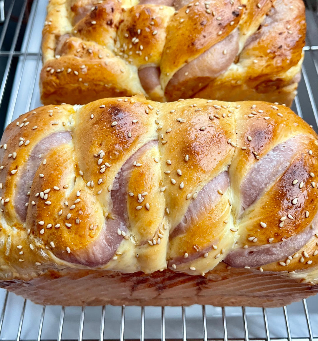 爆好吃的芋泥肉松吐司