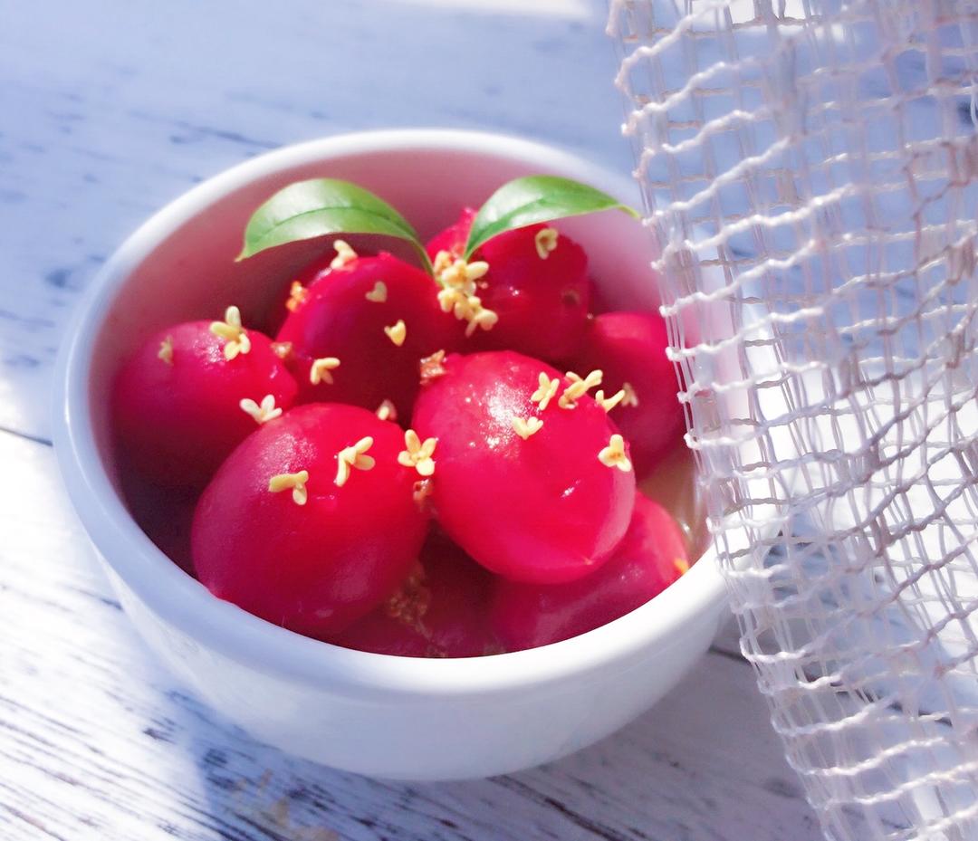 桂花梅汁渍番茄