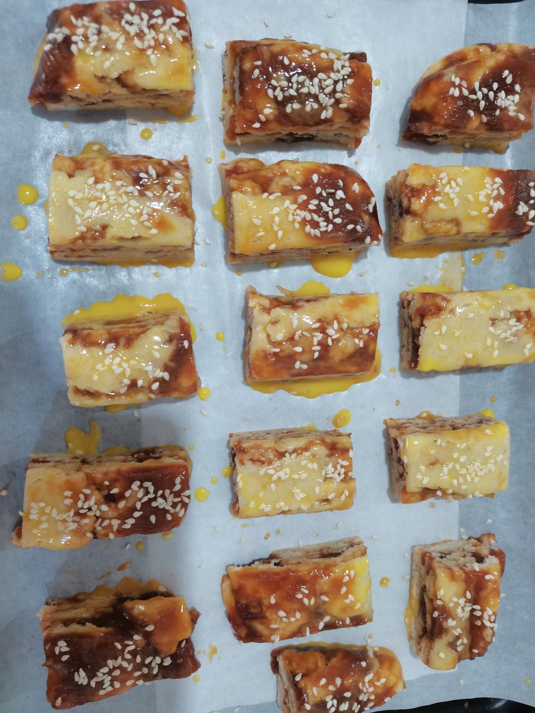 红豆沙千层司康