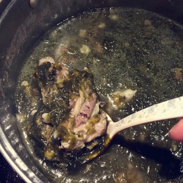 绿豆紫菜排骨汤