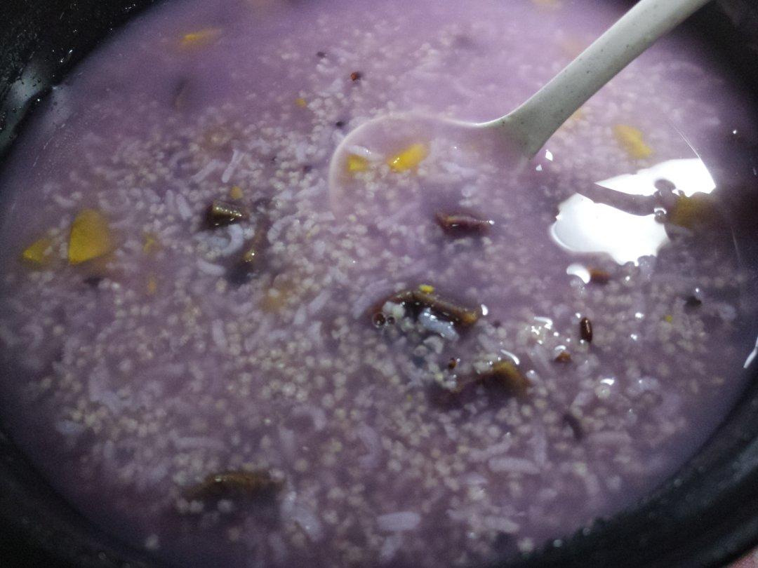 紫薯小米红薯粥