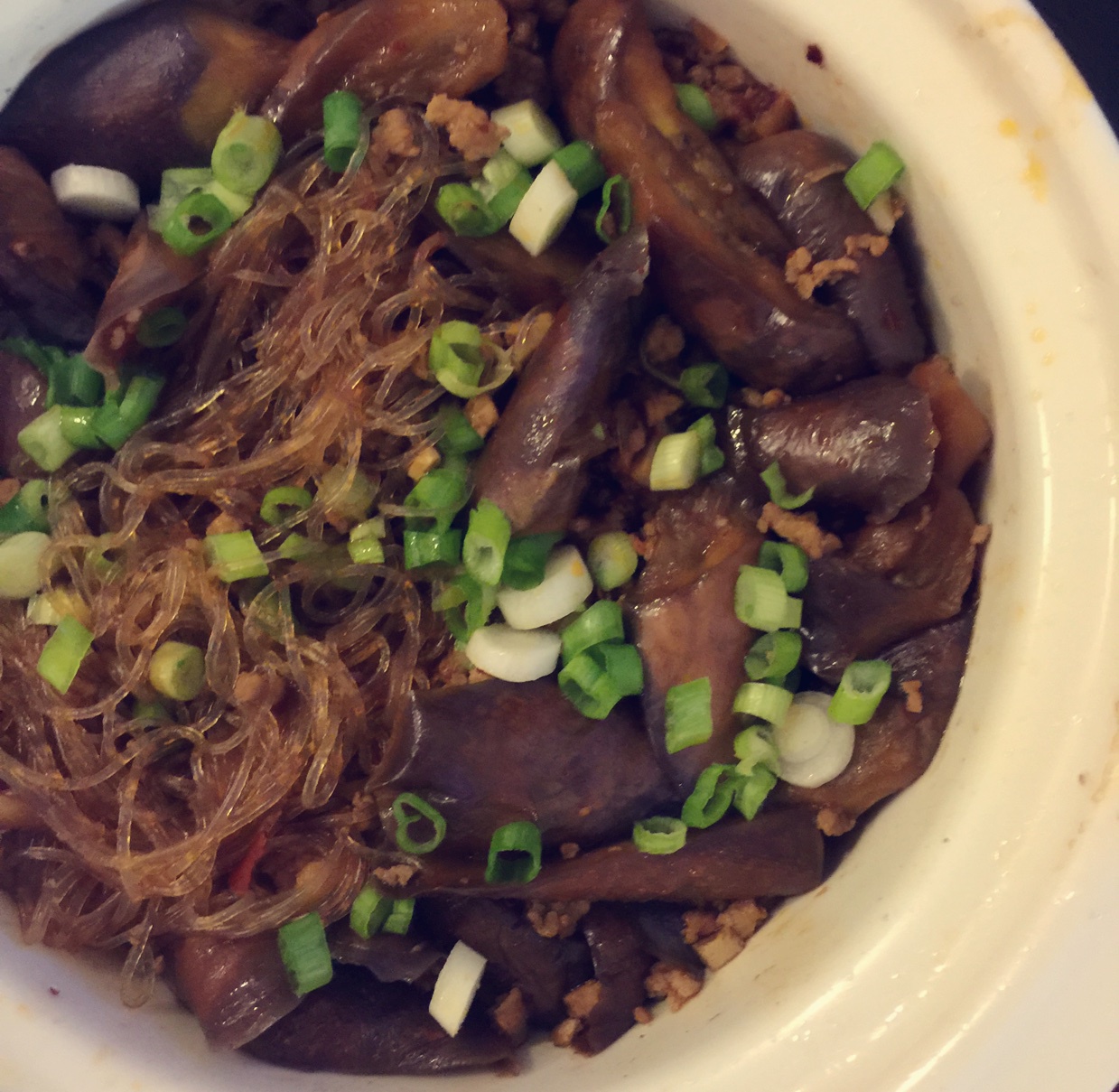 肉末茄子粉丝煲