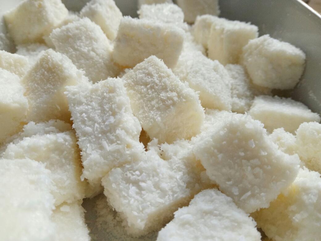 【超简单】生酮椰奶小方