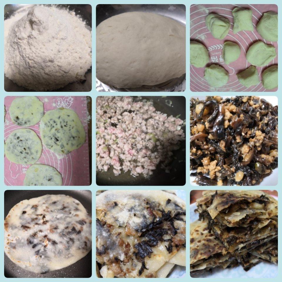 干香薄脆的梅干菜饼