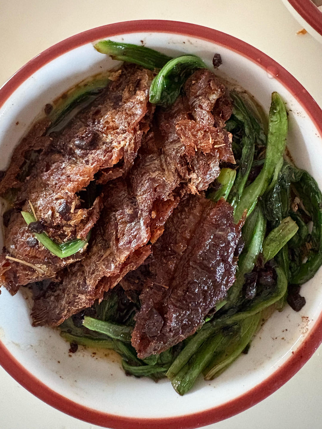 豆豉鲮鱼油麦菜