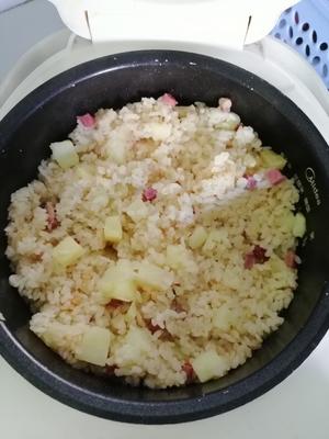 火腿土豆焖饭的做法 步骤6