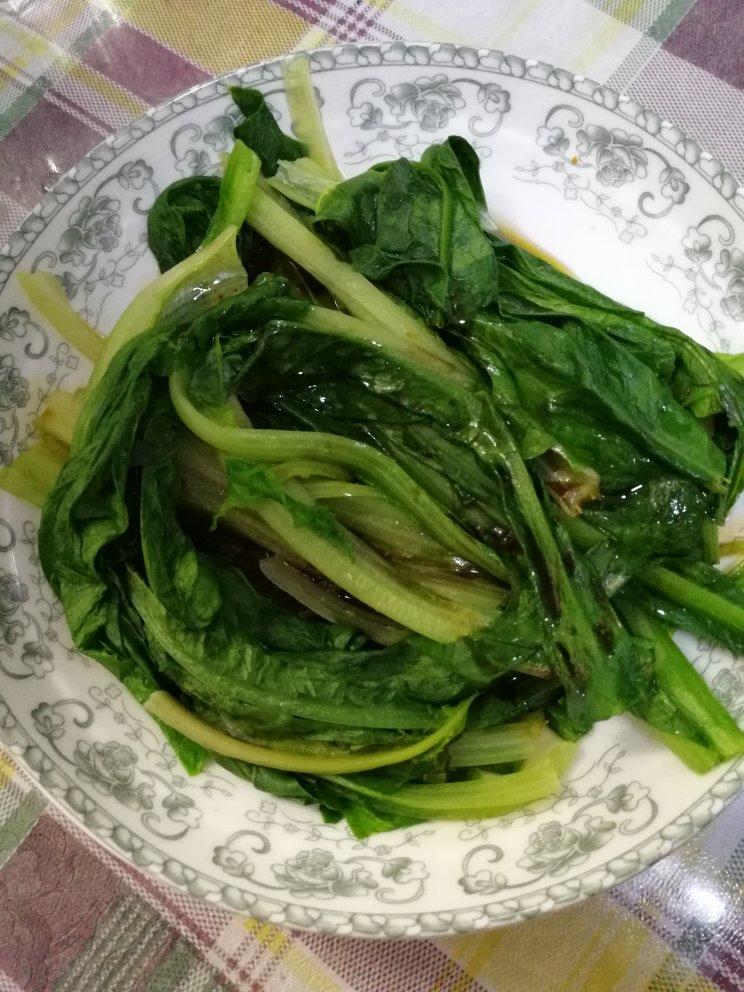 白灼油麦菜
