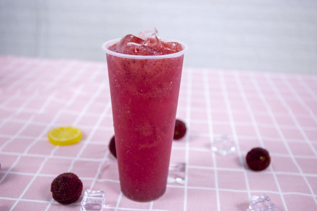 无核版霸气杨梅做法——小兔奔跑奶茶教程