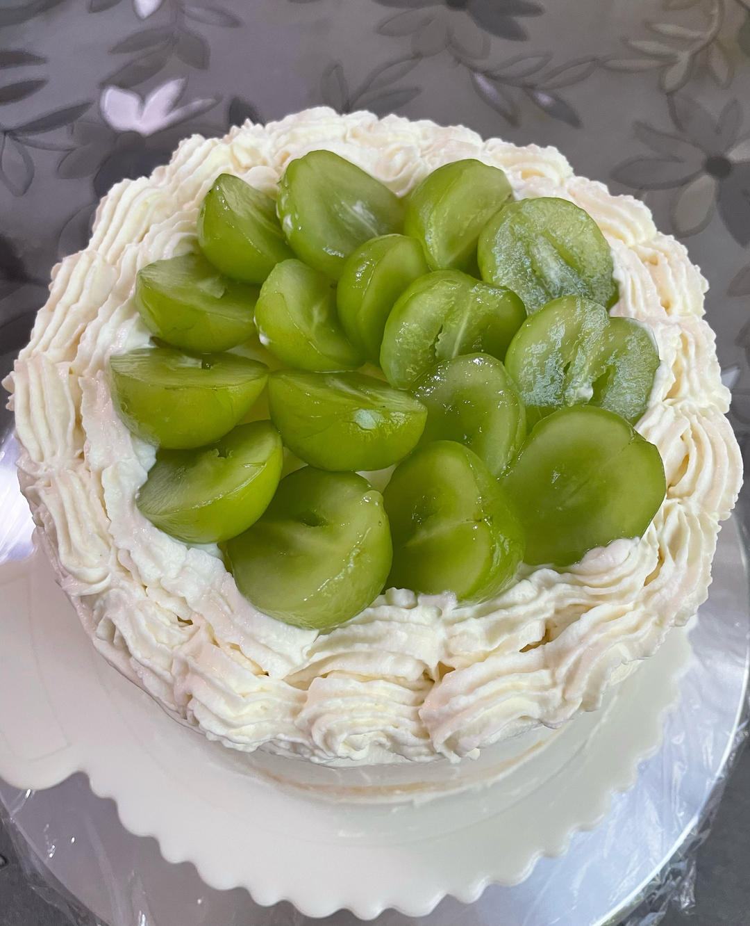 茉莉青提奶油蛋糕｜冷萃茉莉奶油