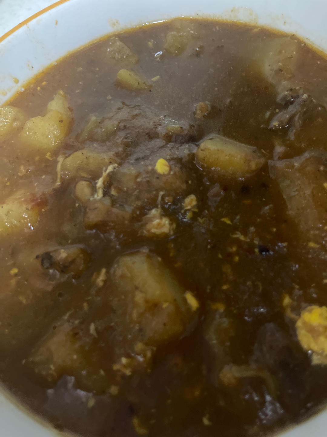 被爸爸外婆连说好吃好吃的番茄土豆炖牛腱子