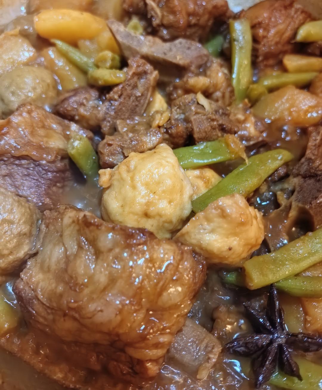 土豆豆角焖排骨