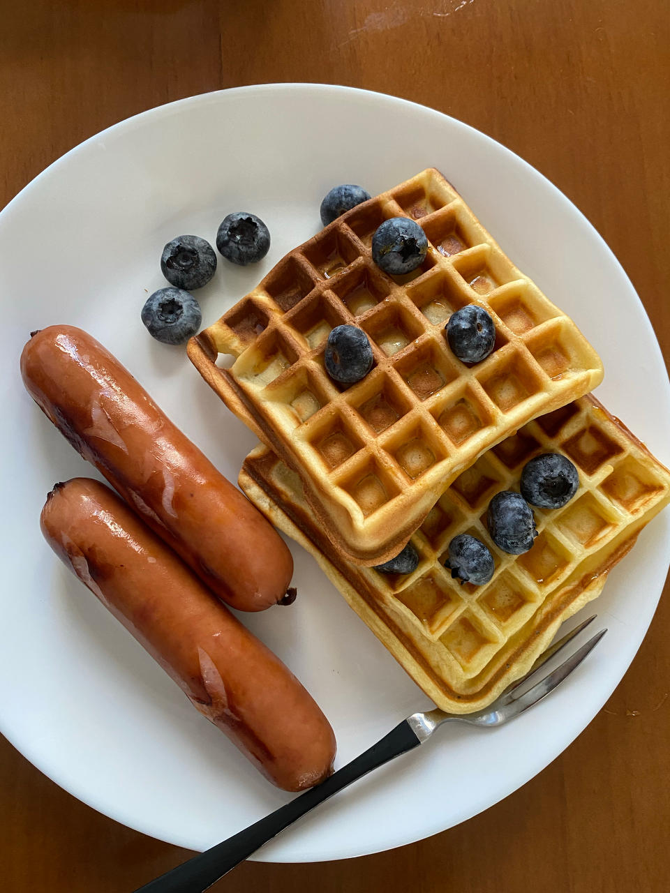 可可糯米华夫饼