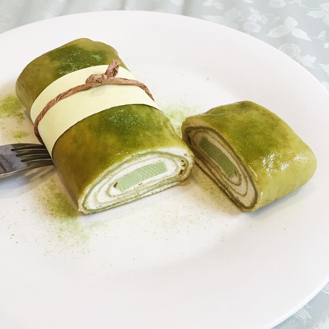 抹茶奶冻毛巾卷【曼食慢语】