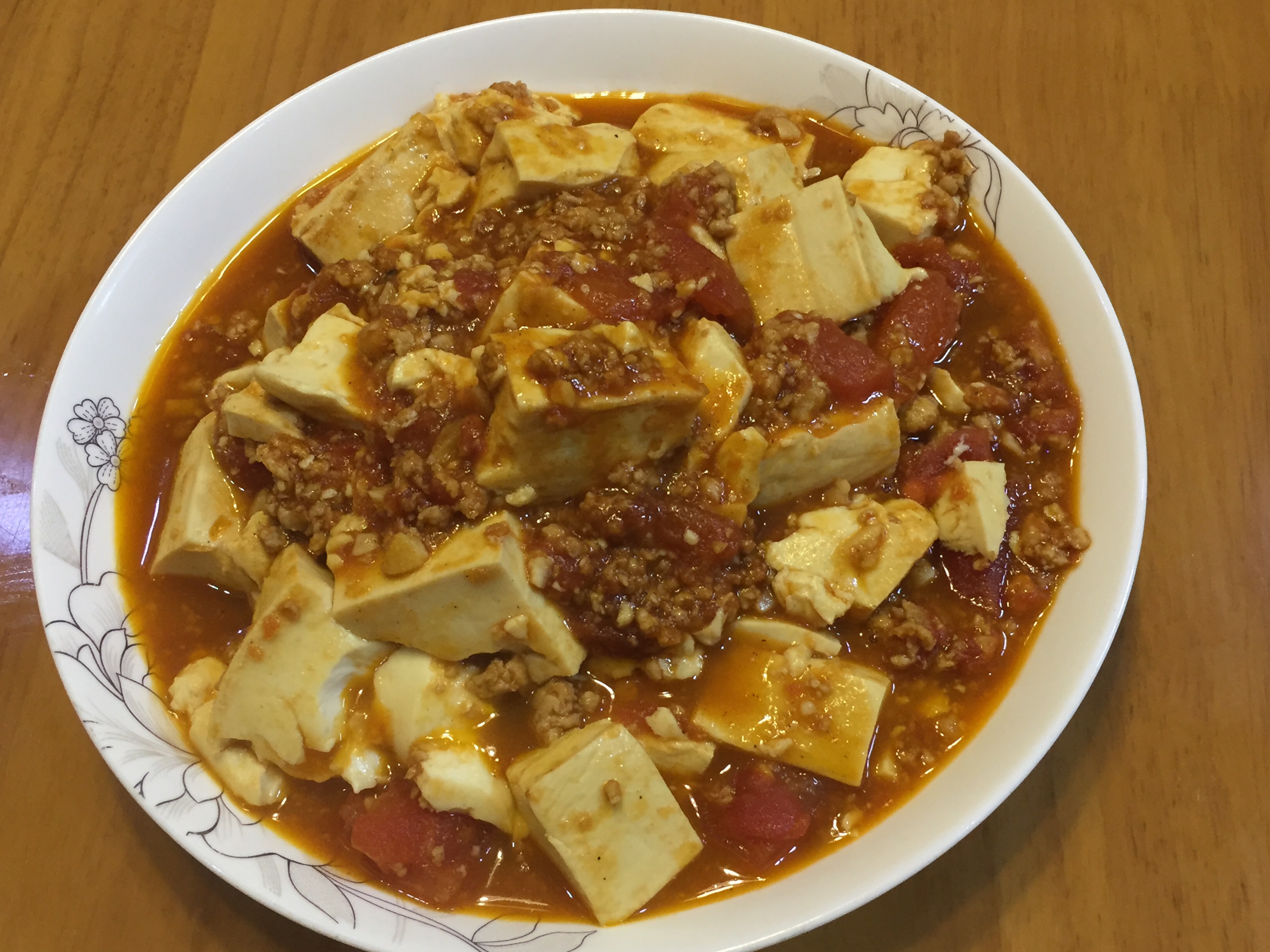 番茄焖水豆腐
