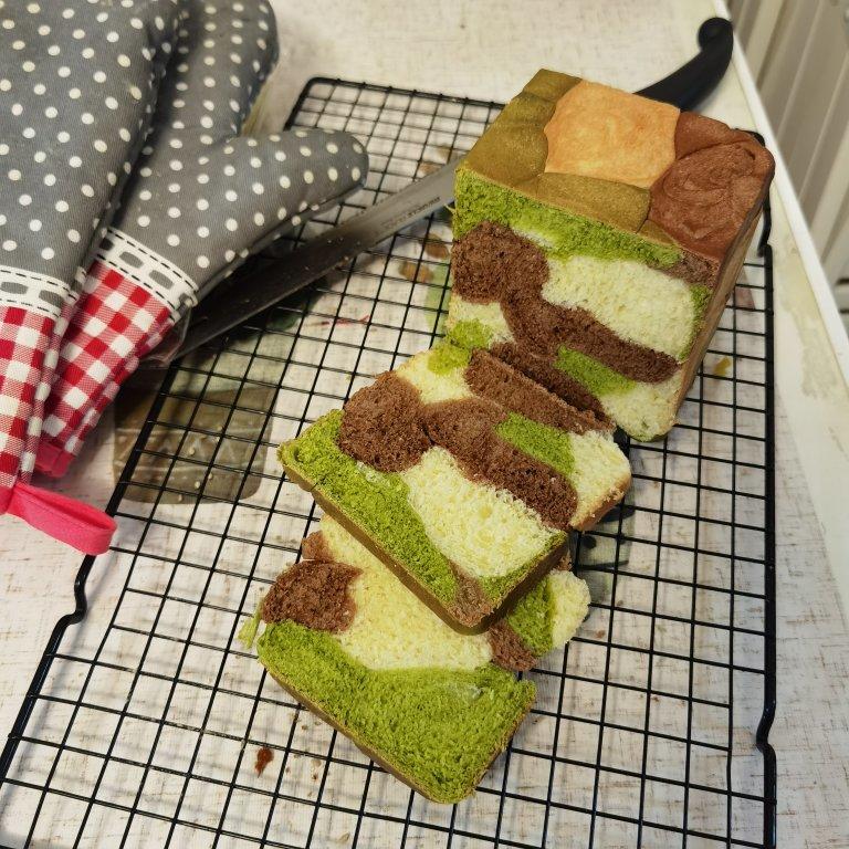 迷彩北海道水立方吐司