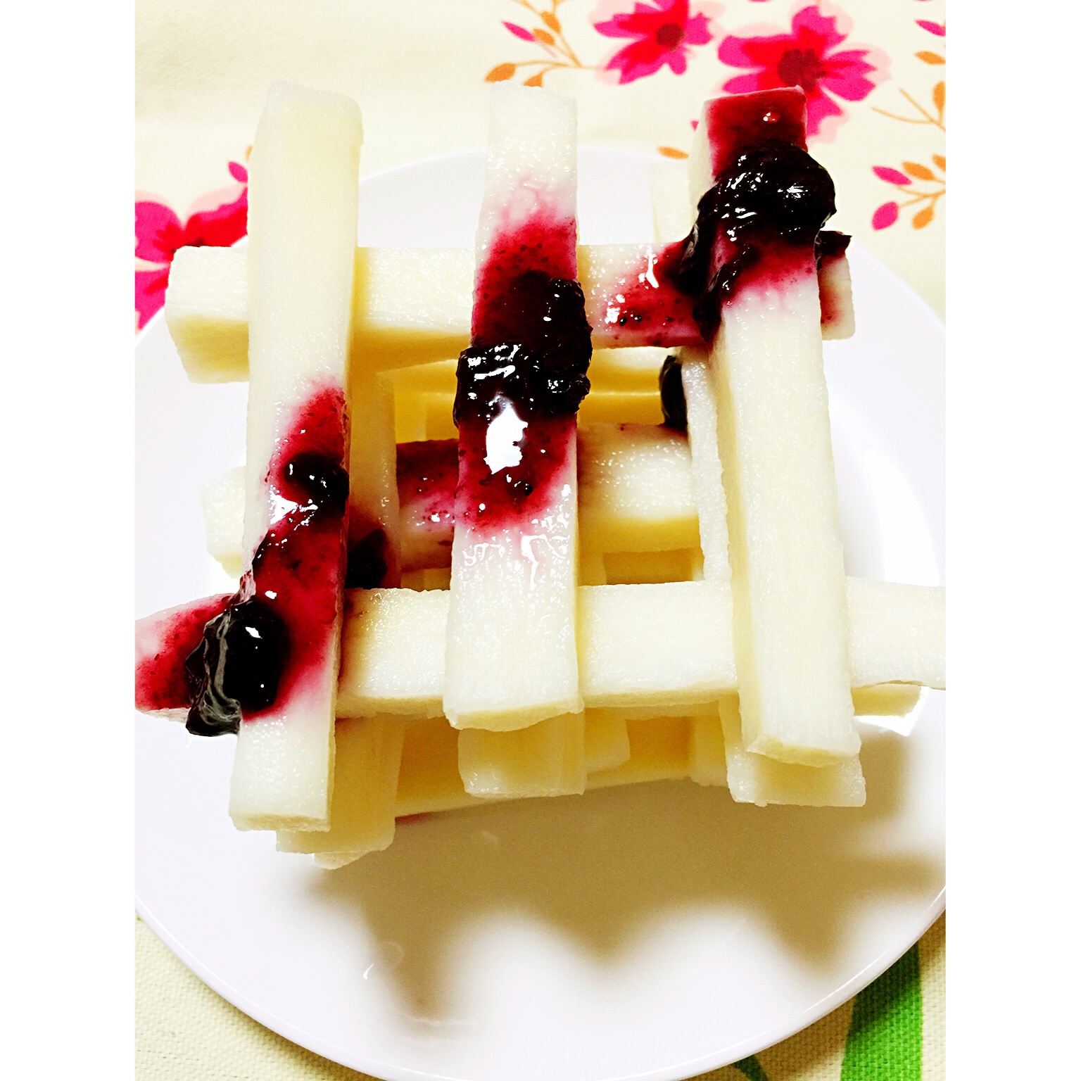 冰镇蓝莓山药