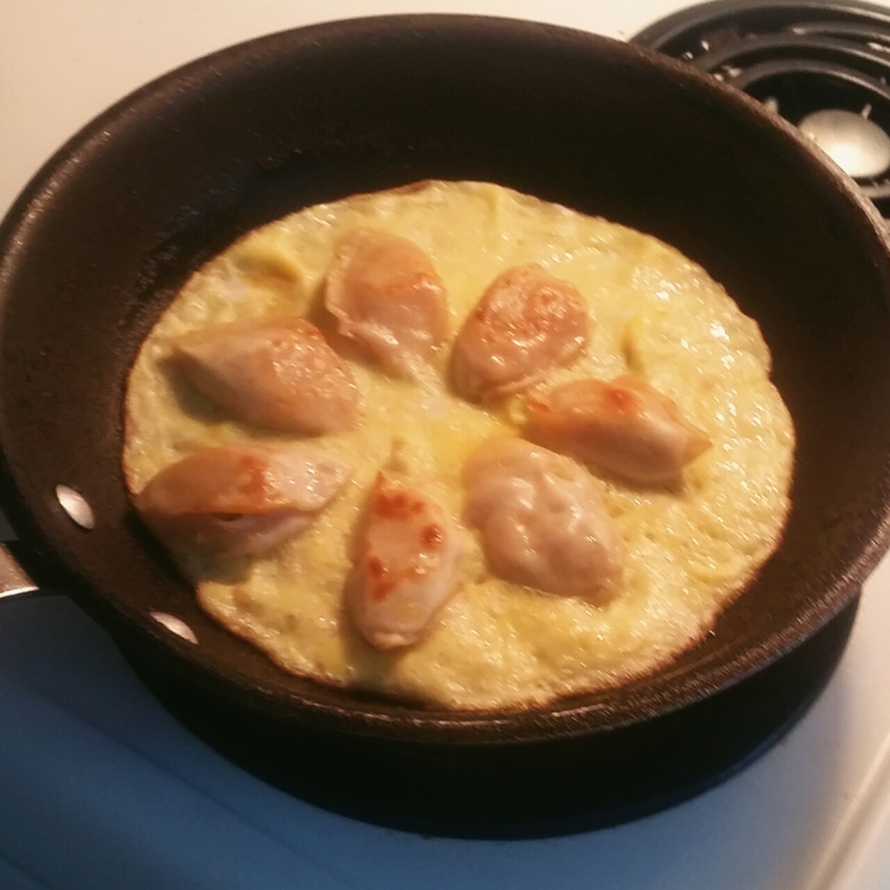 蛋抱煎饺（速冻饺）