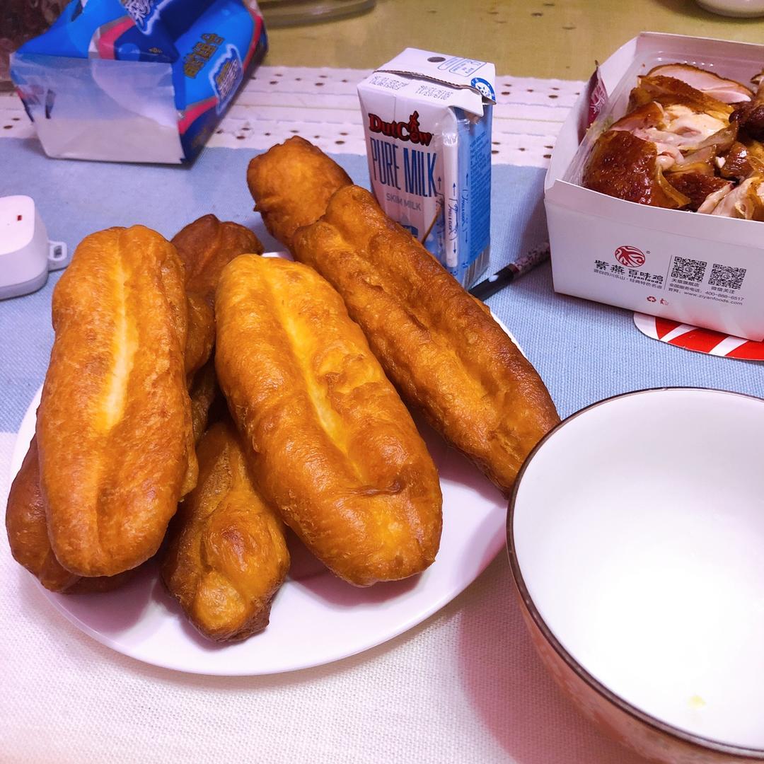 自制无泡打粉油条