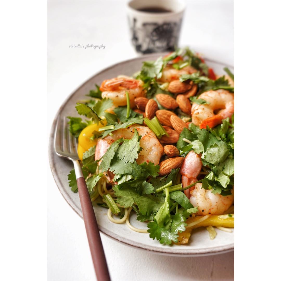 泰式鸡肉天使面沙拉【健康快手/便当料理】