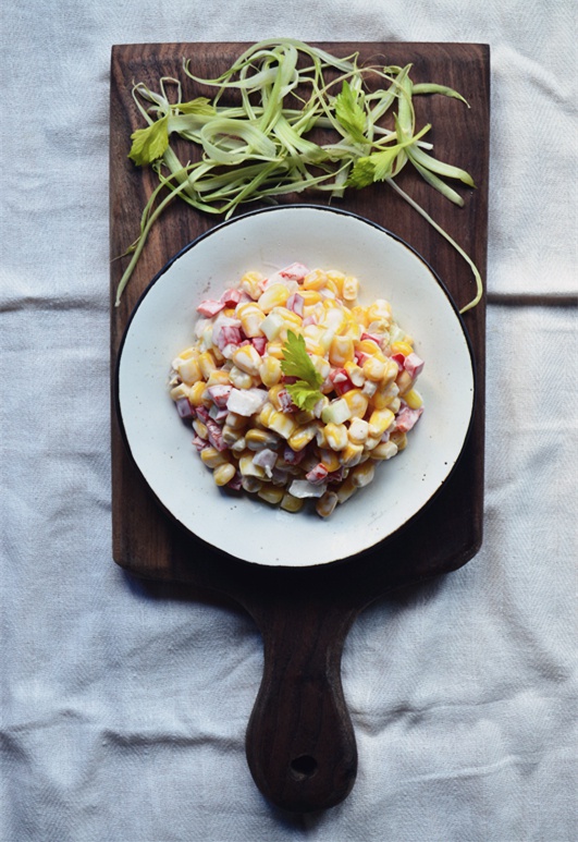 玉米沙拉+蛋黄酱沙拉酱