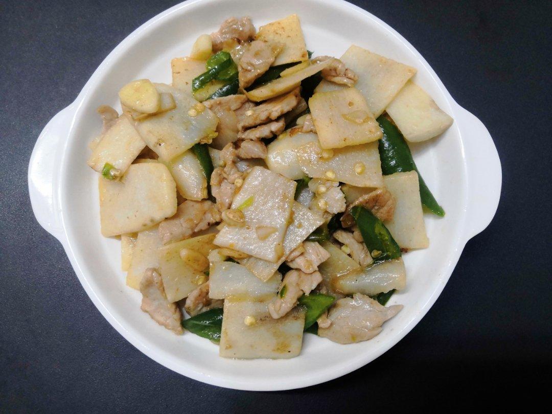 山药炒肉片