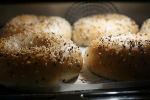 低脂低糖海盐芝士贝果全麦面包的做法 步骤9