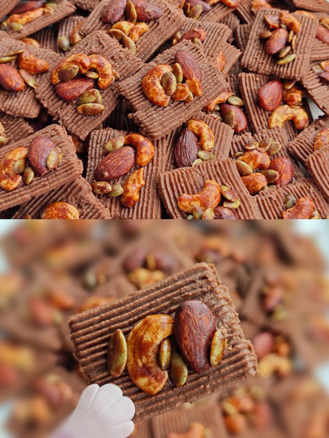 店售爆单🔥巧克力坚果曲奇饼干配方分享❗的做法