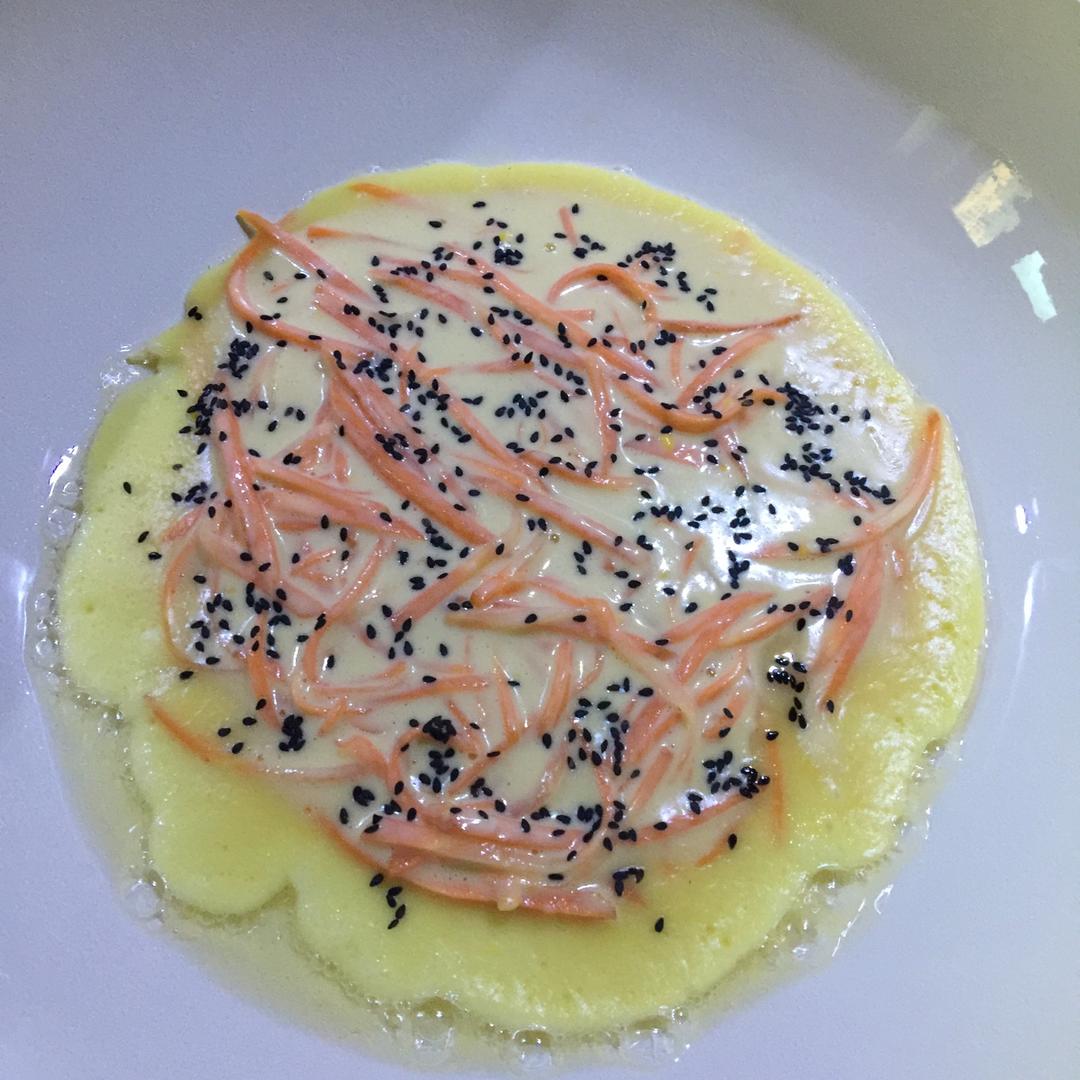 胡萝卜鸡蛋饼