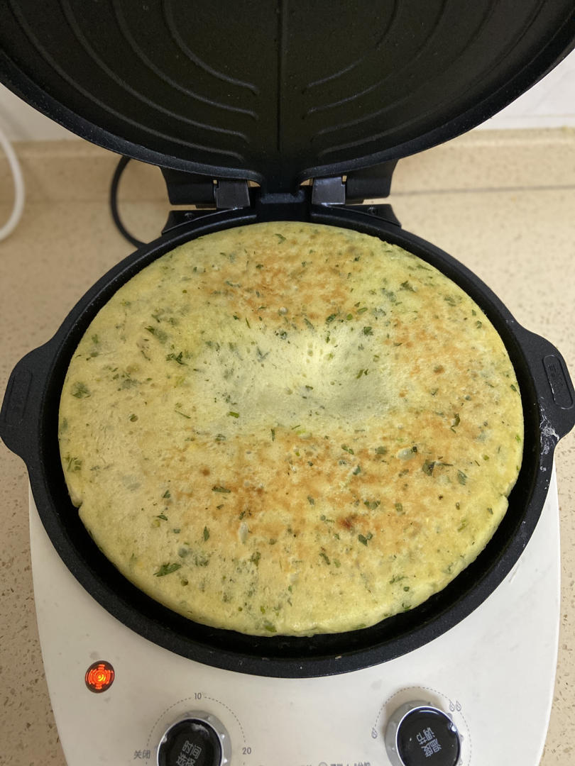 手不沾面做发面大饼