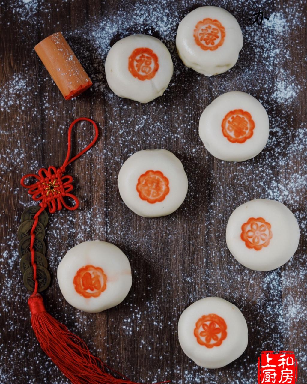 上和厨房做的印花小馒头(糕模)